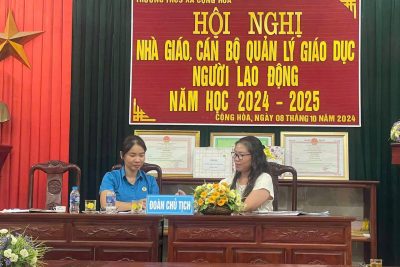 HỘI NGHỊ NHÀ GIÁO, CÁN BỘ QUẢN LÍ GIÁO DỤC, NGƯỜI LAO ĐỘNG NĂM HỌC 2024-2025